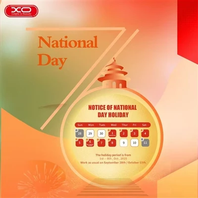 XO Luk for Kinas nationale helligdage (1.-8. oktober)